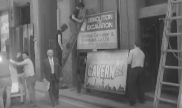 The Cavern Club being demolished